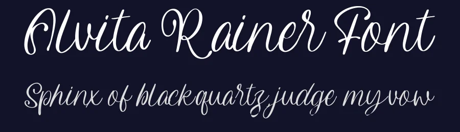 Alvita Rainer Font by Lettermine — Decorative Font — thumbnail 2