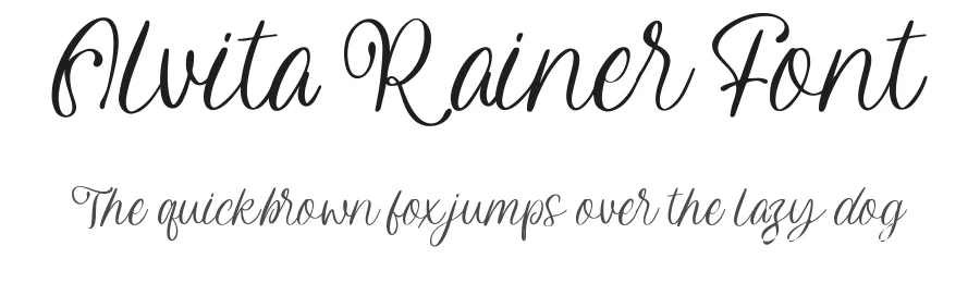 Alvita Rainer Font by Lettermine — Decorative Font