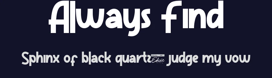 Always Find by edricstudio — Serif Font — thumbnail 2