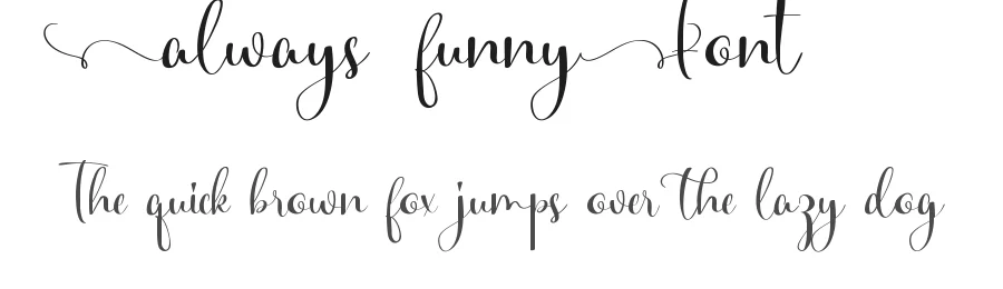 Always Funny Font by VinType — Display Font
