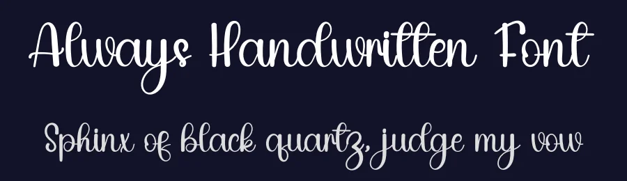 Always Handwritten Font by inermediaSTUDIO — Script Handwritten Font — thumbnail 2