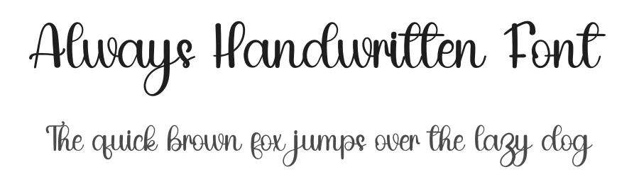 Always Handwritten Font by inermediaSTUDIO — Script Handwritten Font