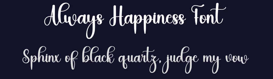 Always Happiness Font by freshtypeink — Script Handwritten Font — thumbnail 2