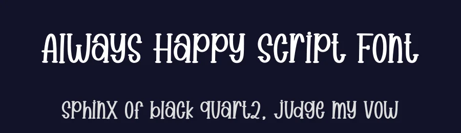 Always Happy Script Font by creativeletter — Display Font — thumbnail 2