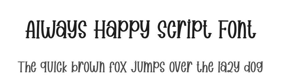 Always Happy Script Font by creativeletter — Display Font