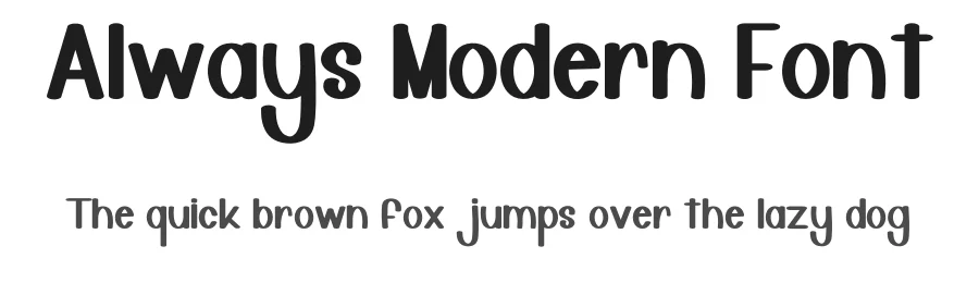 Always Modern Font by inermediaSTUDIO — Display Font