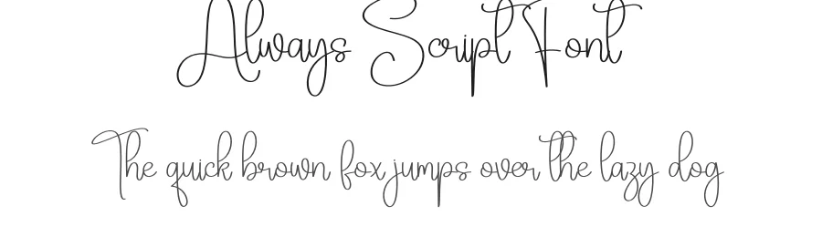 Always Script Font by creativeletter — Script Handwritten Font