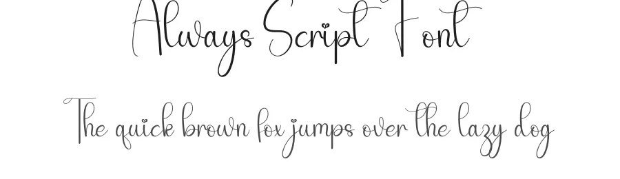 Always Script Font by andikastudio — Script Handwritten Font