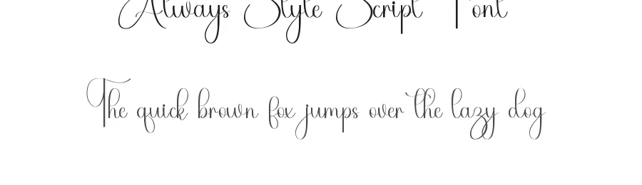 Always Style Script Font by inermediaSTUDIO — Script Handwritten Font