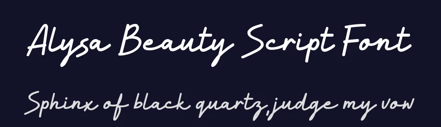 Alysa Beauty Script Font by syauqistudio — Script Handwritten Font — thumbnail 2
