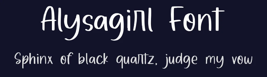 Alysagirl Font by qwrtype — Script Handwritten Font — thumbnail 2