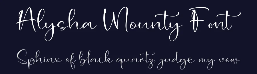 Alysha Mounty Font by letterfabric — Script Handwritten Font — thumbnail 2