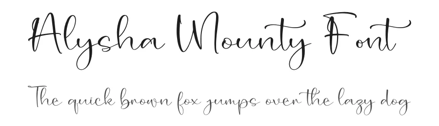 Alysha Mounty Font by letterfabric — Script Handwritten Font