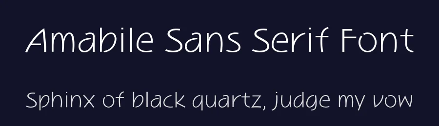 Amabile Sans Serif Font by REN FONT — Sans Serif Font — thumbnail 2