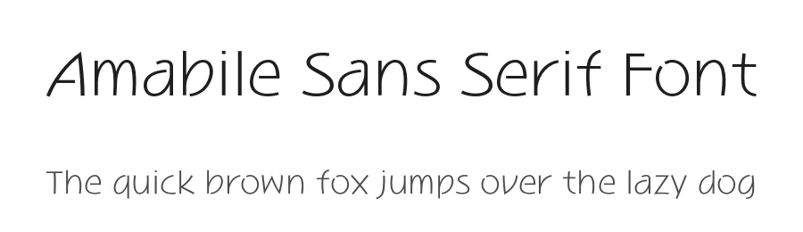 Amabile Sans Serif Font by REN FONT — Sans Serif Font