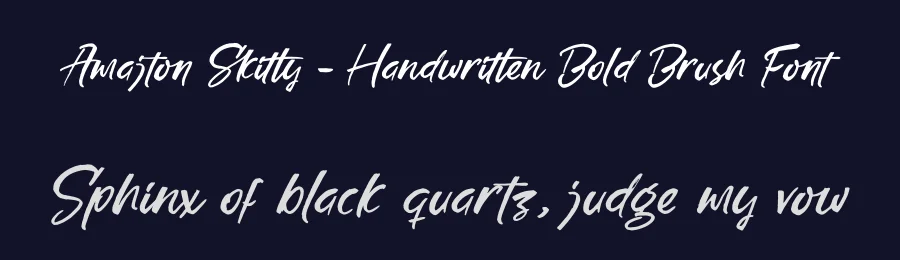 Amajton Skitty – Handwritten Bold Brush Font by stylishtype.co — Script Handwritten Font — thumbnail 2