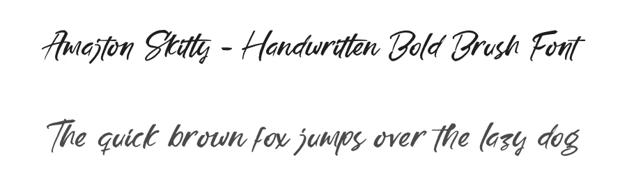 Amajton Skitty – Handwritten Bold Brush Font by stylishtype.co — Script Handwritten Font