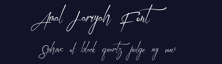 Amal Jariyah Font by Rachmad bagus f — Script Handwritten Font — thumbnail 2