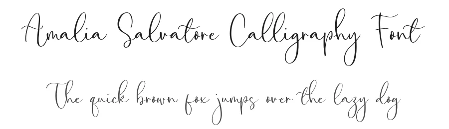 Amalia Salvatore Calligraphy Font by balpirick — Script Handwritten Font
