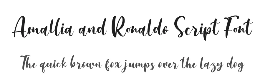 Amallia and Ronaldo Script Font by letterenastudios — Script Handwritten Font
