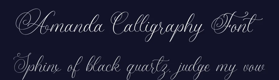 Amanda Calligraphy Font by RockboyStd — Script Handwritten Font — thumbnail 2