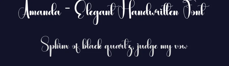 Amanda – Elegant Handwritten Font by andikastudio — Script Handwritten Font — thumbnail 2