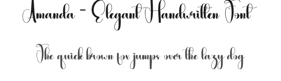 Amanda – Elegant Handwritten Font by andikastudio — Script Handwritten Font