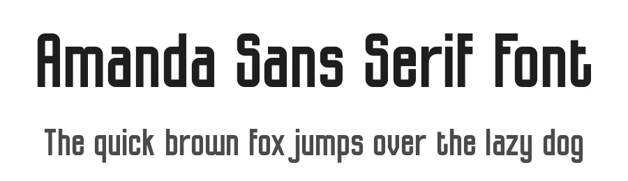 Amanda Sans Serif Font by almazstd24 — Sans Serif Font