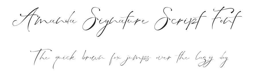 Amanda Signature Script Font by UICreative — Script Handwritten Font