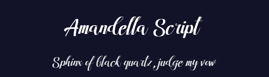 Amandella Script by madeDeduk — Script Handwritten Font — thumbnail 2