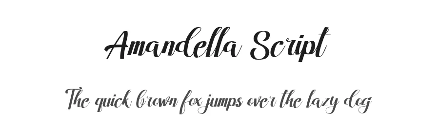 Amandella Script by madeDeduk — Script Handwritten Font