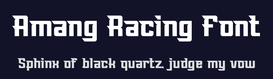 Amang Racing Font by Denustudios — Display Font — thumbnail 2