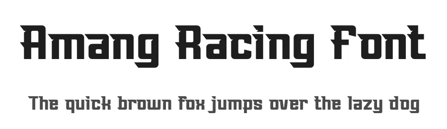 Amang Racing Font by Denustudios — Display Font
