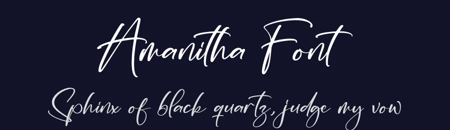 Amanitha Font by perspectype — Script Handwritten Font — thumbnail 2