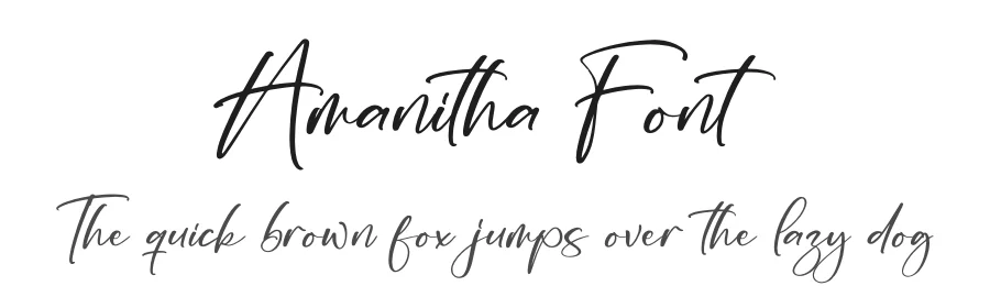Amanitha Font by perspectype — Script Handwritten Font