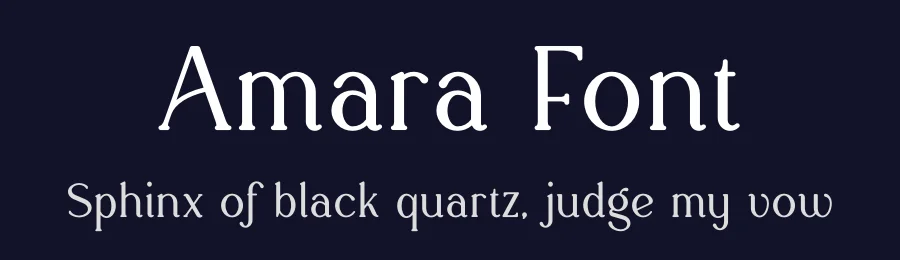 Amara Font by vpcreativeshop — Display Font — thumbnail 2
