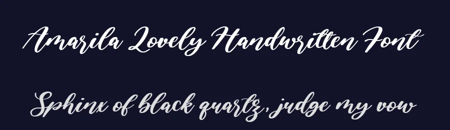 Amarila Lovely Handwritten Font by balpirick — Script Handwritten Font — thumbnail 2