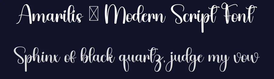 Amarilis – Modern Script Font by inermediaSTUDIO — Script Handwritten Font — thumbnail 2