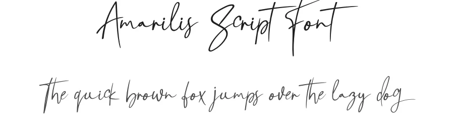 Amarilis Script Font by andikastudio — Script Handwritten Font