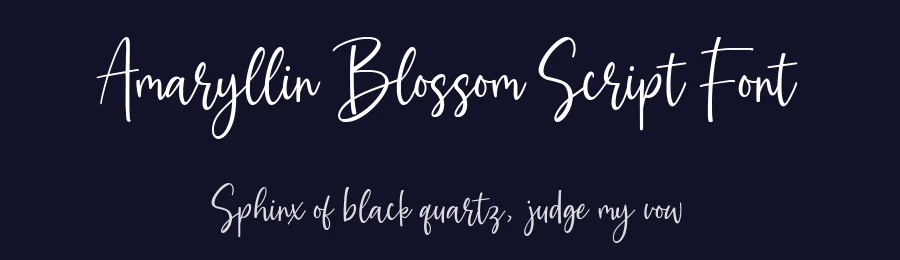 Amaryllin Blossom Script Font by balpirick — Script Handwritten Font — thumbnail 2