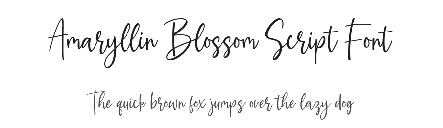 Amaryllin Blossom Script Font by balpirick — Script Handwritten Font