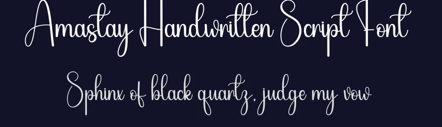 Amastay Handwritten Script Font by andikastudio — Script Handwritten Font — thumbnail 2
