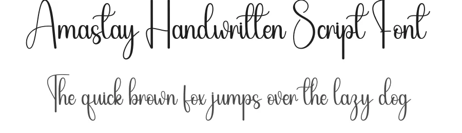 Amastay Handwritten Script Font by andikastudio — Script Handwritten Font