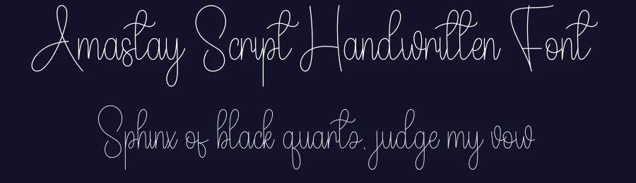 Amastay Script Handwritten Font by andikastudio — Script Handwritten Font — thumbnail 2