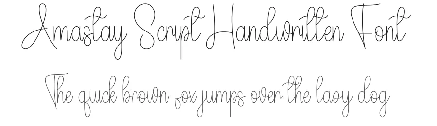 Amastay Script Handwritten Font by andikastudio — Script Handwritten Font