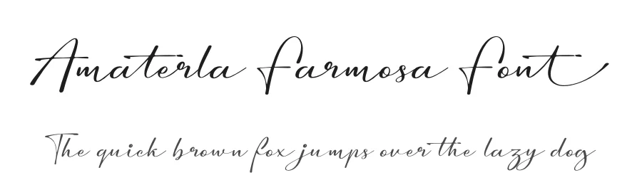 Amaterla Farmosa Font by Denustudios — Script Handwritten Font