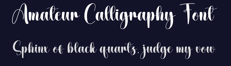 Amateur Calligraphy Font by creativeletter — Script Handwritten Font — thumbnail 2