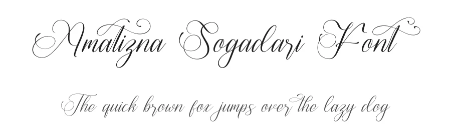 Amatizna Sogadari Font by letterenastudios — Script Handwritten Font