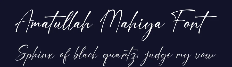 Amatullah Mahiya Font by Denustudios — Script Handwritten Font — thumbnail 2