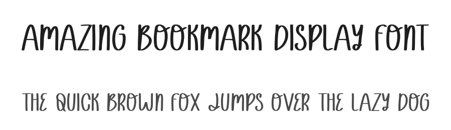 Amazing Bookmark Display Font by Craftedtype — Decorative Font